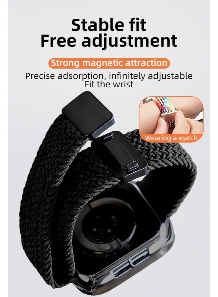 Wolfation لك 3 عبوة من الأشرطة الرياضية متوافقة مع شريط Apple Watch مقاس 38 مم و40 مم و41 مم و42 مم و44 مم و45 مم و49 مم، أشرطة مصنوعة من السيليكون الناعم مقاومة للماء متوافقة مع iWatch Apple Watch Series - Image 3